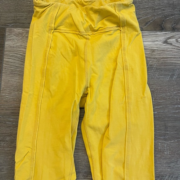 FP Movement by Free People Yellow Flared Leggings EUC size XS - Picture 2 of 5